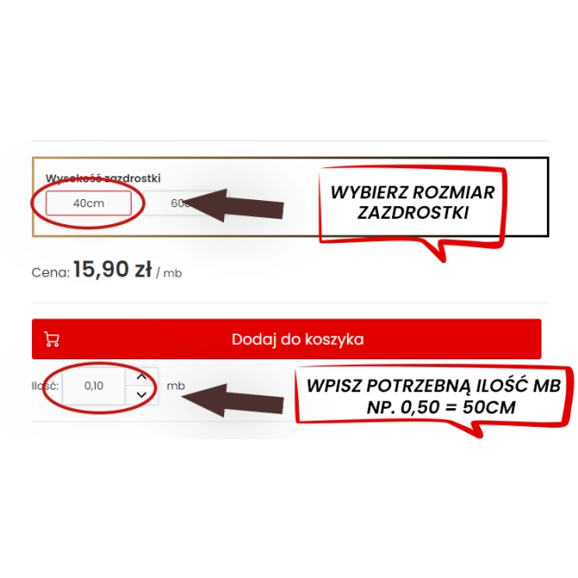 zazdrostka do kuchni - JOWITA - żakard  60cm